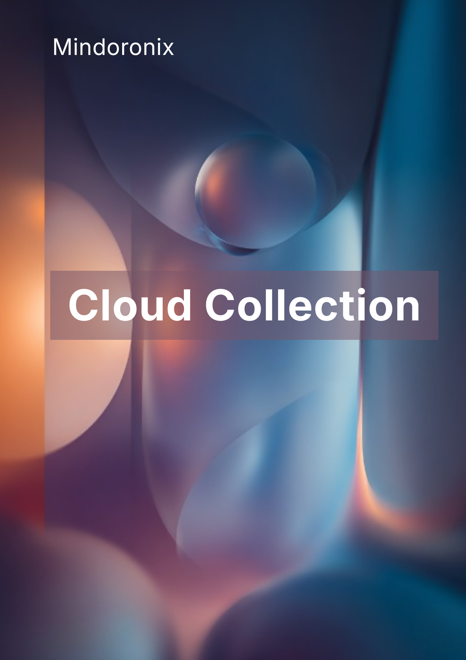 Abstract design with 'Cloud Collection' text and Mindoronix branding